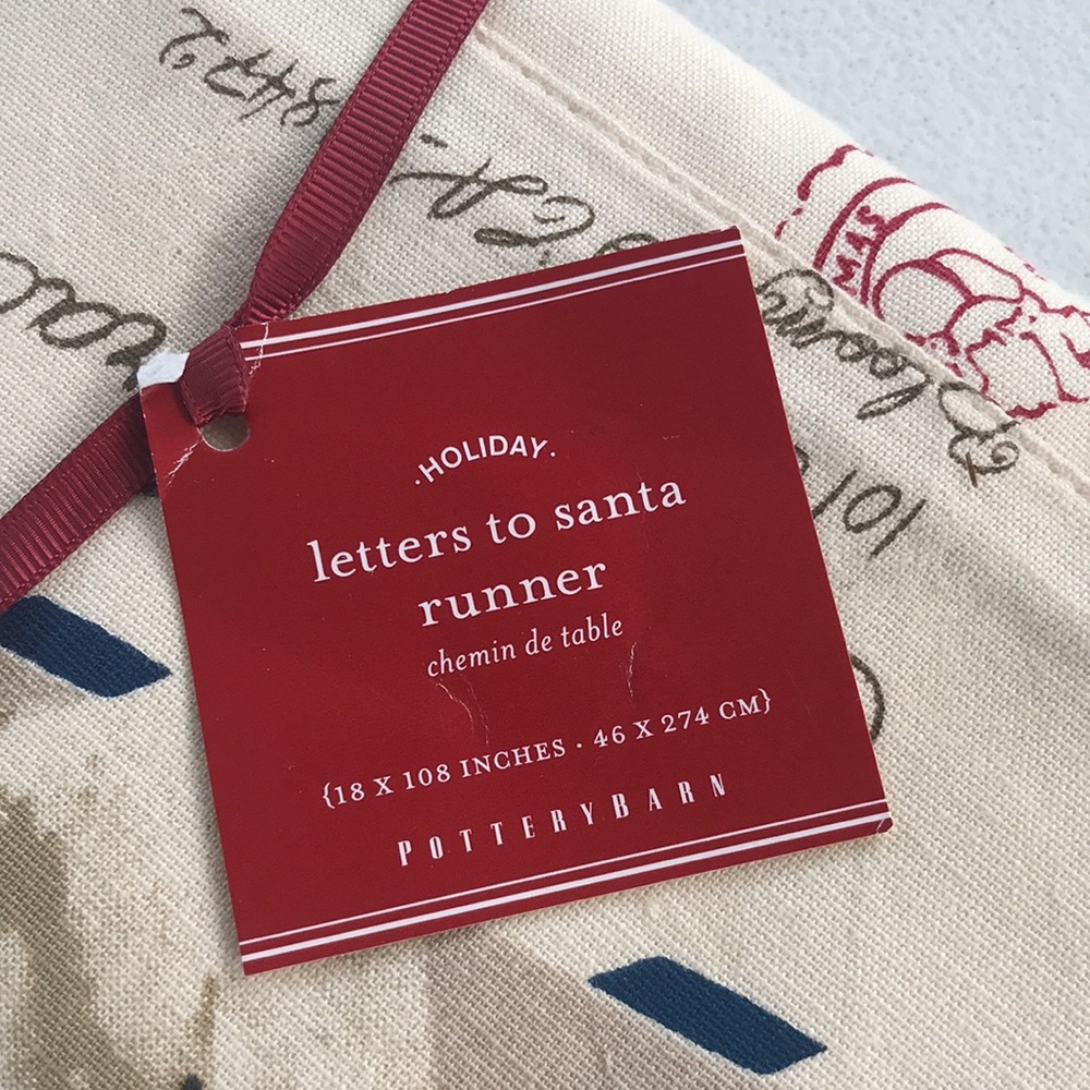 Pottery barn letters to Santa 🎅🏻 table runner - Picture 4 of 6